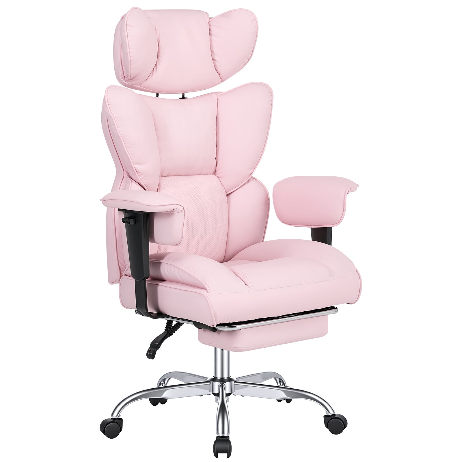 Gaming Computer Chair, Executive Ergonomic Chair With Footrest, High-back Reclining Design