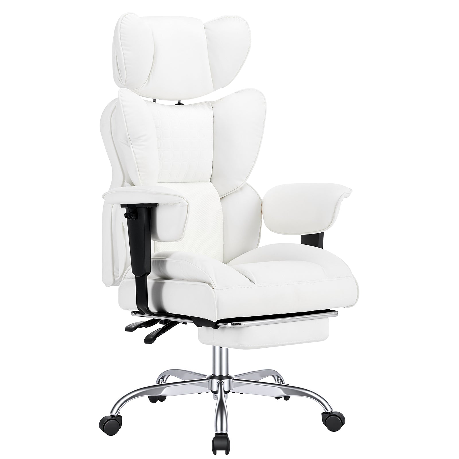 Gaming Computer Chair, Executive Ergonomic Chair With Footrest, High-back Reclining Design