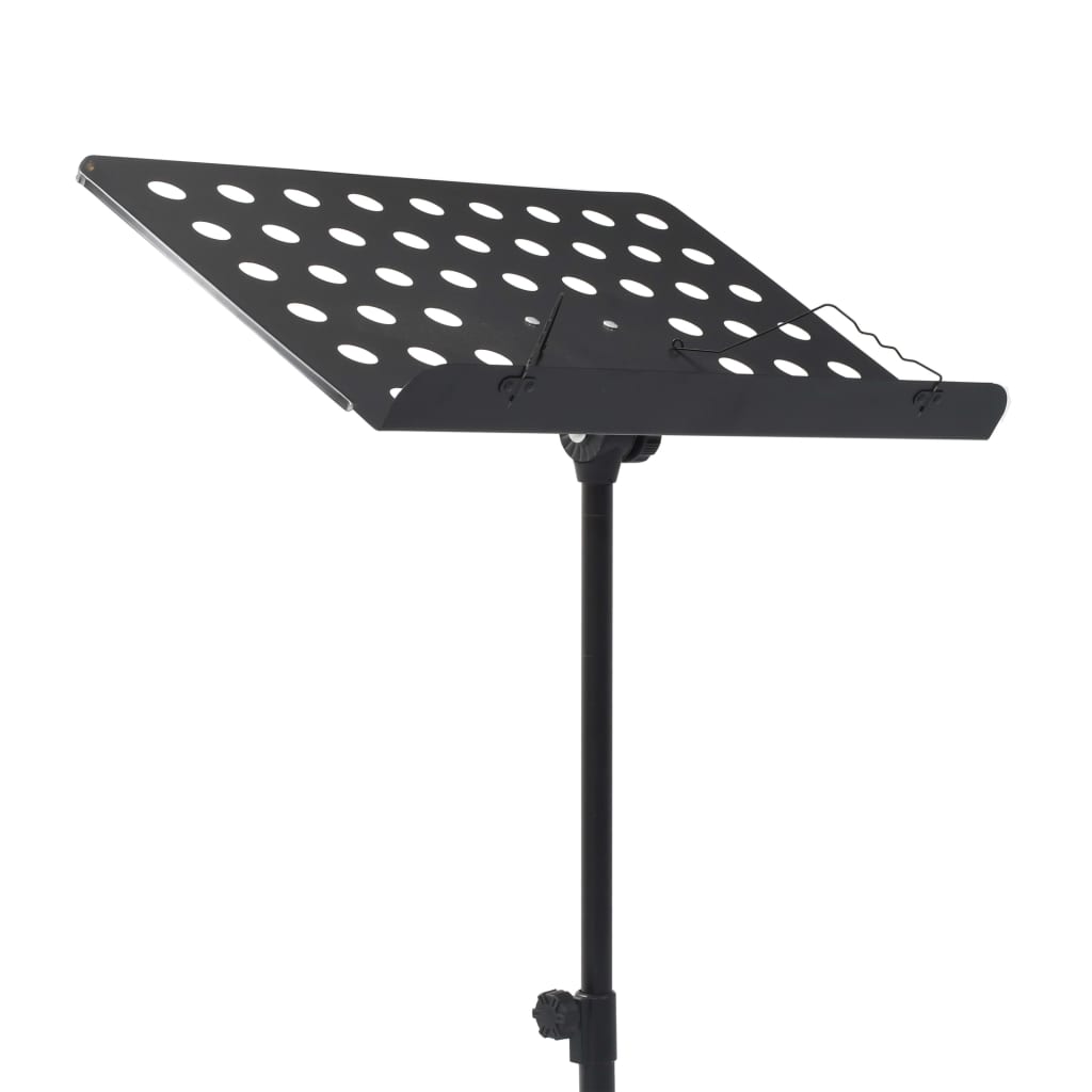 Music Stand Black Steel