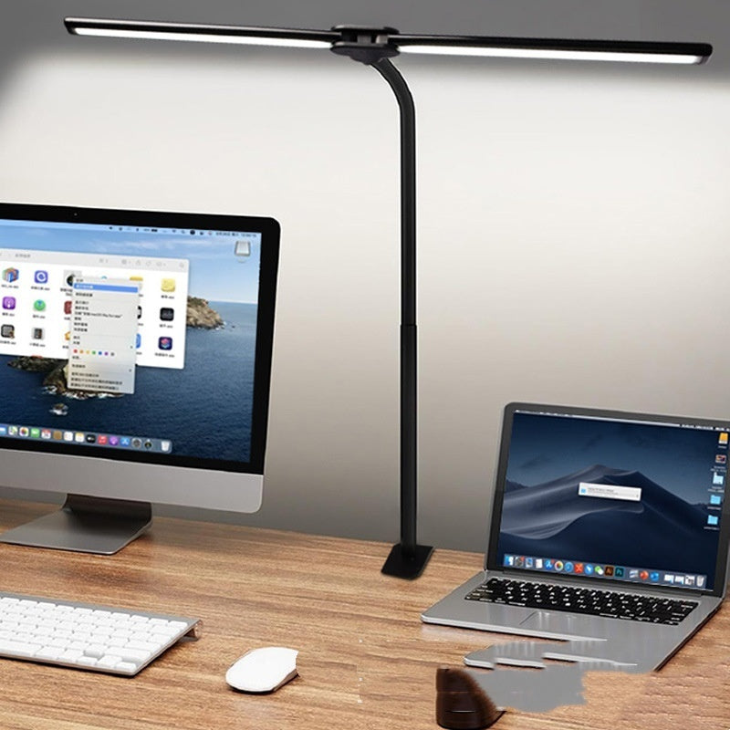 Double-head LED Eye-care Desk Lamp With A Long Arm