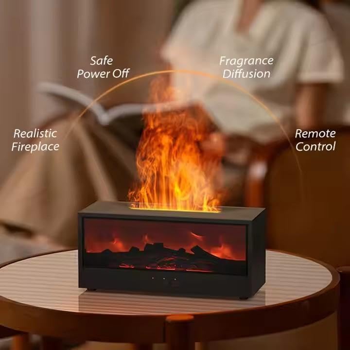 Large Capacity Creative Flame Humidifier Volcano Aromatherapy Machine Smoke Ring Jellyfish Spray Hydrating Diffuser Atmosphere Light Gift