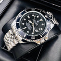 ROLEX SUBMARINER TRENZADO PLATEADO-NEGRO