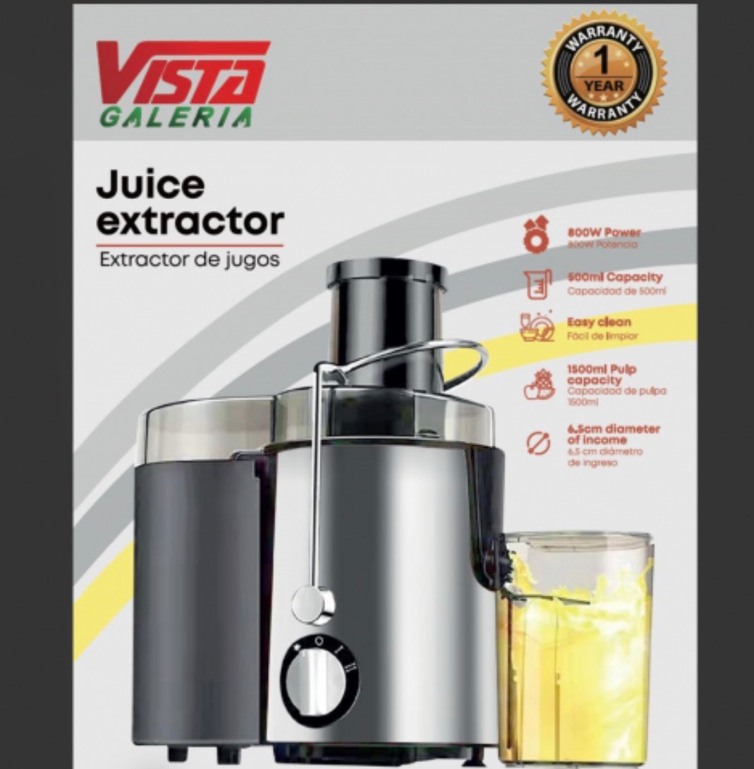 EXTRACTOR DE JUGO VISTA 800W
