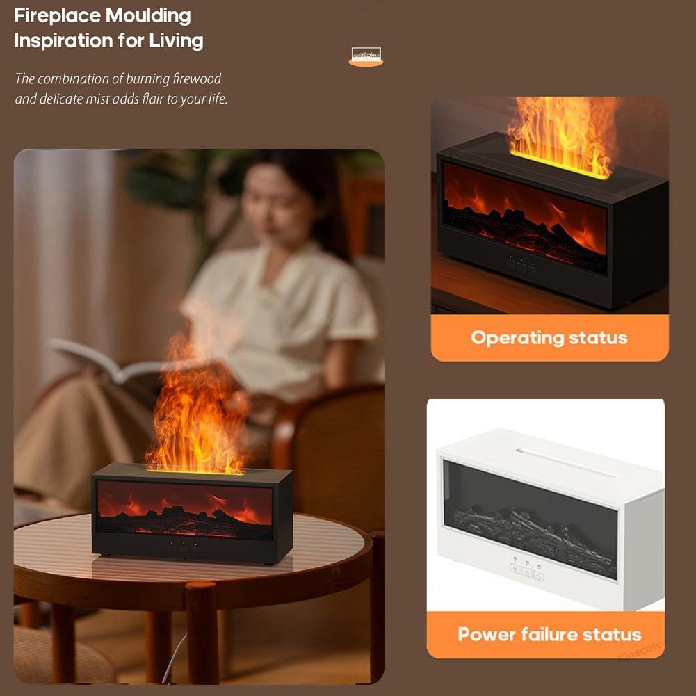 Large Capacity Creative Flame Humidifier Volcano Aromatherapy Machine Smoke Ring Jellyfish Spray Hydrating Diffuser Atmosphere Light Gift